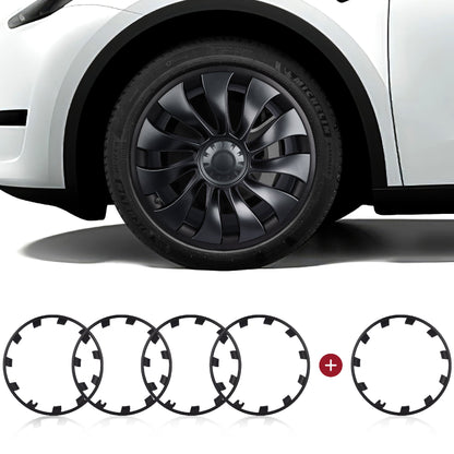 Model Y Rim Protector for 21'' Uberturbine and 20'' Induction Wheel Ultimate Protection Refreshed Wheels(4 Pack) MY 21'' Uberturbine Wheel Matte Black Special Offer (5 Pack)