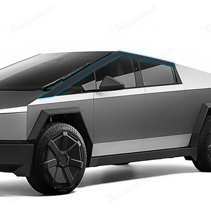 Pillar Delete Wrap for Cybertruck Matte Black