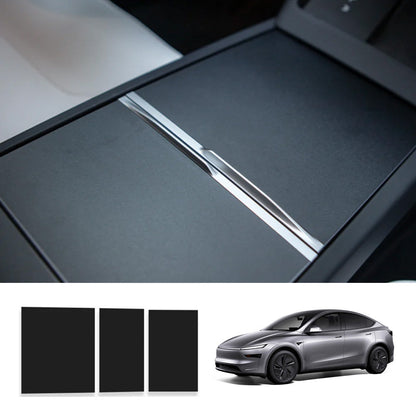 Center Console Protector Sticker Cover for Tesla Model Y Juniper 2025+ Matte Black