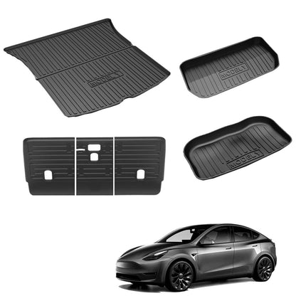 Model Y Front Frunk / Rear Trunk Mat Cargo Liner for Tesla(2020-2024) Full Set (4 pcs)