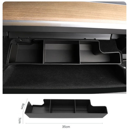 Glove Box Organizer Storage for Tesla Model 3/Y (2017-2023) Model Y (2020~2025)