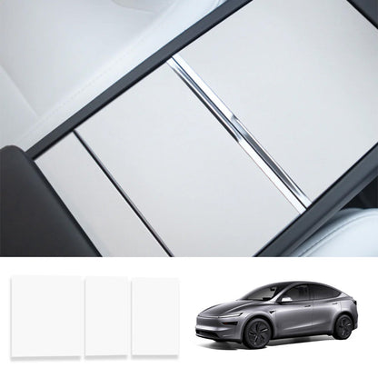 Center Console Protector Sticker Cover for Tesla Model Y Juniper 2025+ Matte White