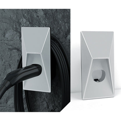 Cybertruck Style Waterproof Charger Organizer for Tesla Model 3/Y/S/X North American Standard Tesla (NACS) Silver