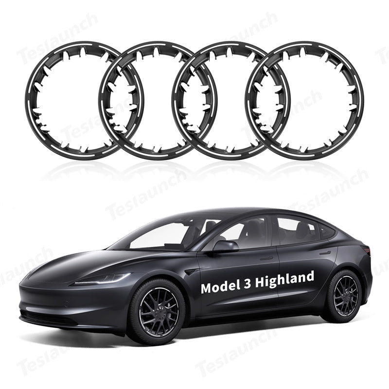 All-In-One Rim Protector For Tesla Model 3 Highland 18 Inch Photon Wheels (4 PCS) Photon Gray Rim Protector (4 PCS)
