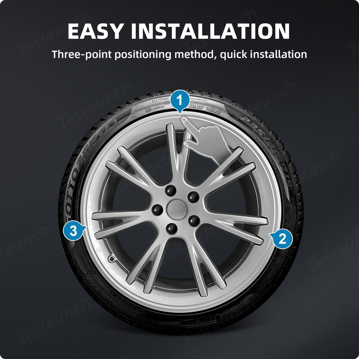 All-in-one Rim Protector for Tesla Model Y 19-inch Gemini Wheel （Cannot be used with the original wheel cover）