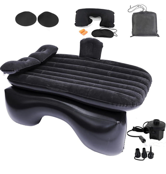 Inflatable Car Air Mattress Back Seat Bed with Pump for Camping