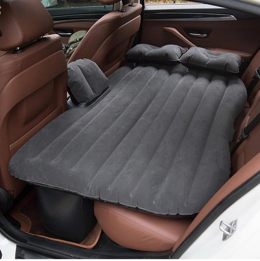 Inflatable Car Air Mattress Back Seat Bed with Pump for Camping