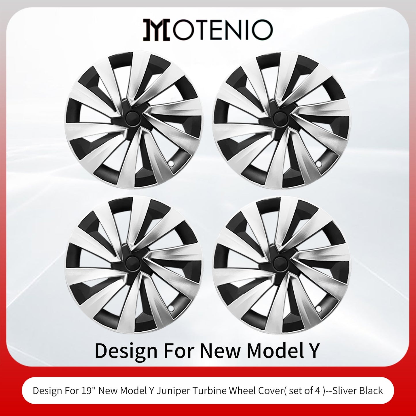 Design for Tesla Model Y Juniper 2025 2026 Wheel Cover Protect Rim 19'' Turbine Hubcaps