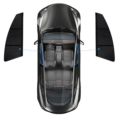 Side Windows Suede Opaque Privacy Sunshades for Tesla Model 3/Y Model 3 Front Window (2 PCS)