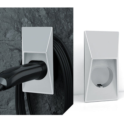 Cybertruck Style Waterproof Charger Organizer for Tesla Model 3/Y/S/X European Standard Type 2 Silver