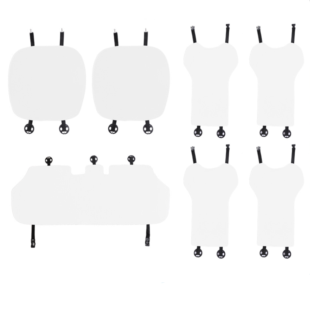 Ice Silk Breathable Cooling Car Seat Cushion for Tesla Model 3/Y Model 3 Highland (2024+) Full Set (7 Pcs) White