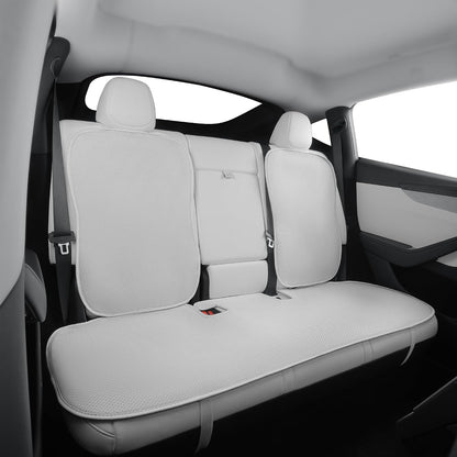 Ice Silk Breathable Air Mesh Seat Cushion for Tesla Model Y Juniper 2025+ White