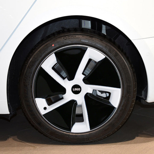 Aero Hubcap (4 Pcs) for Tesla Model 3 (2017-2023) White & Black 18"